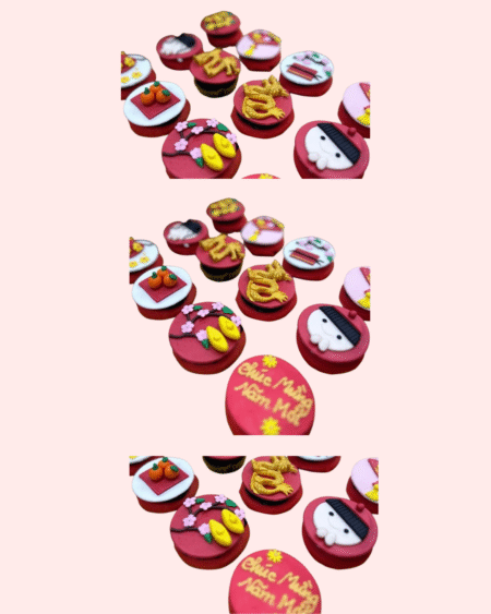 Lunar Year -Themed Fondant Cupcakes