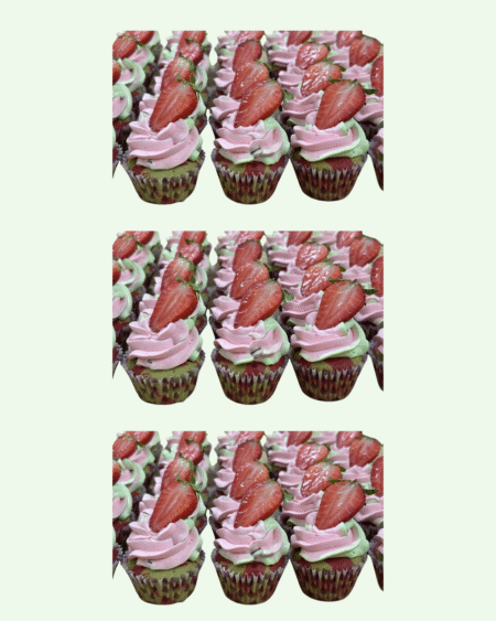 Strawberry Fresh Cream Cupcakes