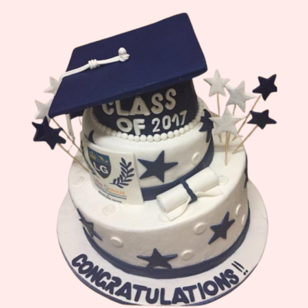 Graduation Fondant Cake
